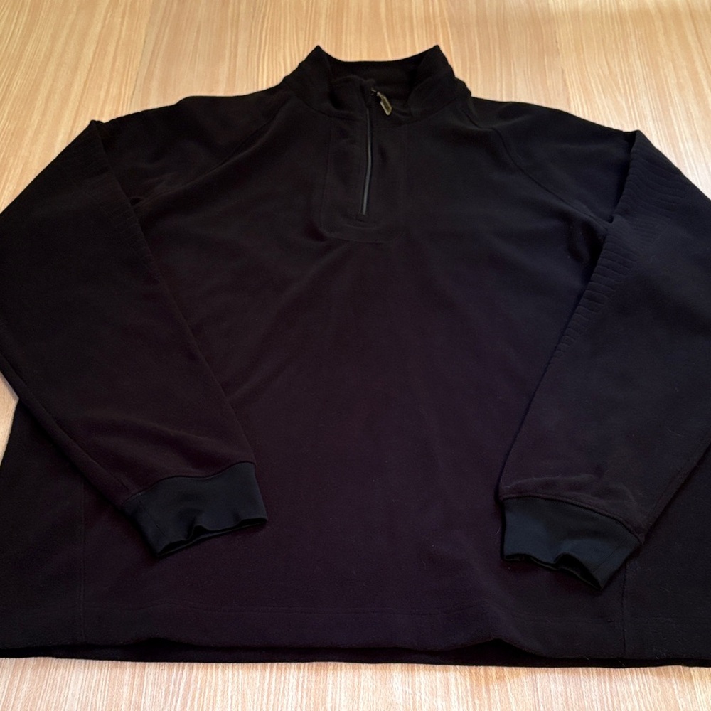 Callaway Tour Authentic 1/4 zip pull over golf shirt black